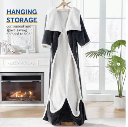 Electric heating blanket flannel lambskin, wearable heating blanket with sleeves